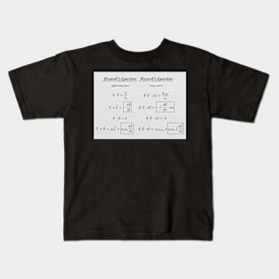 Maxwell's Equations Kids T-Shirt